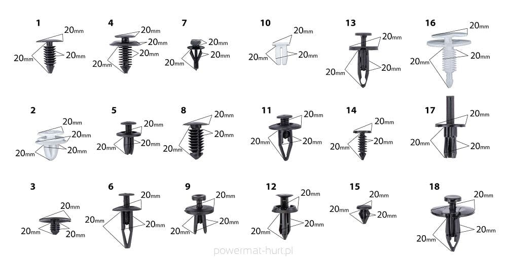 Cleme si agrafe auto 420 buc , Redtechnic RTKST0099 - imaginea 3