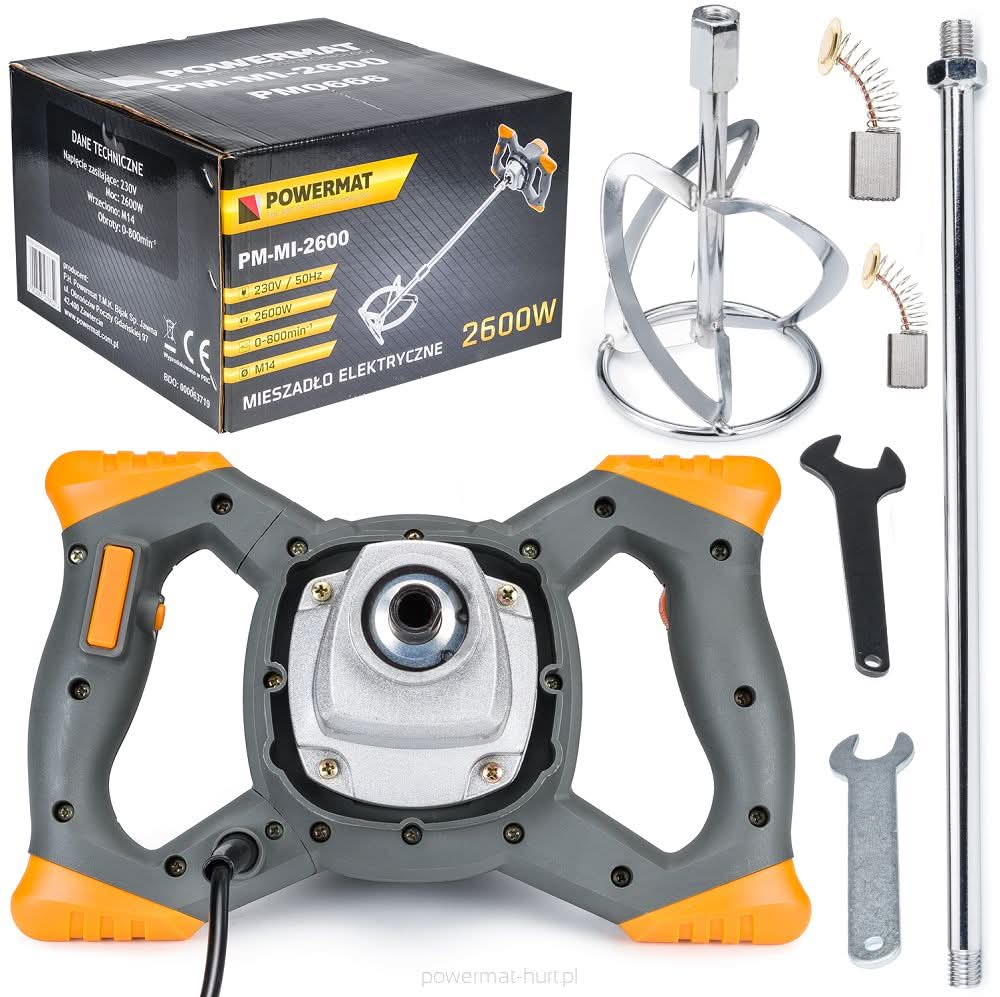 Amestecator mortar-malaxor-mixer-amestecator vopsea-tencuiala PM-MI-2600M , Powermat PM0670