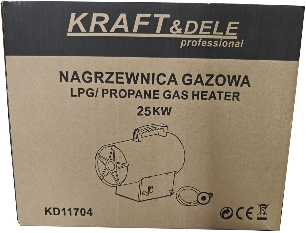 Tun de Caldura pe Gaz 20kw, Kraft&Dele KD11704