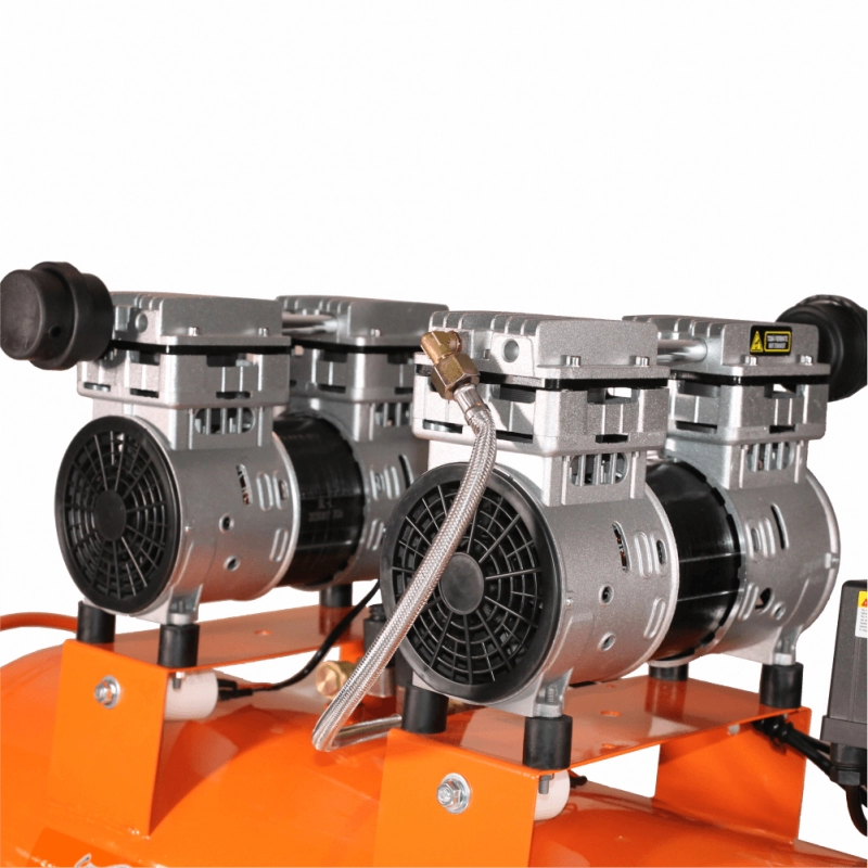 Compresor de aer cu piston BISONTE SC024-100 fara ulei 230V 1,2 cp debit 336 l/min presiune 8 bar