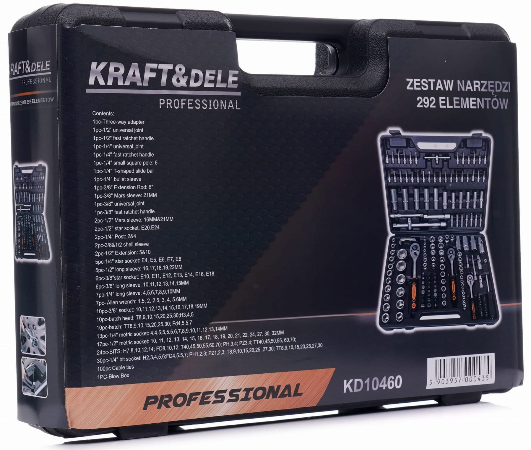 Set de Scule 292 Bucati, Kraft&Dele KD10460