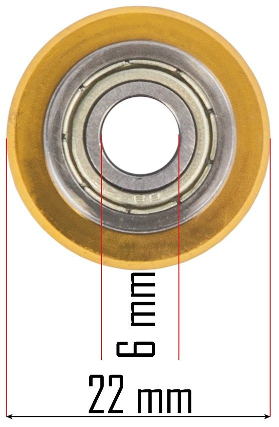Roata de taiere 22mm, 6mm , Redtechnic RTPRDG0093/0117-OS - imaginea 3