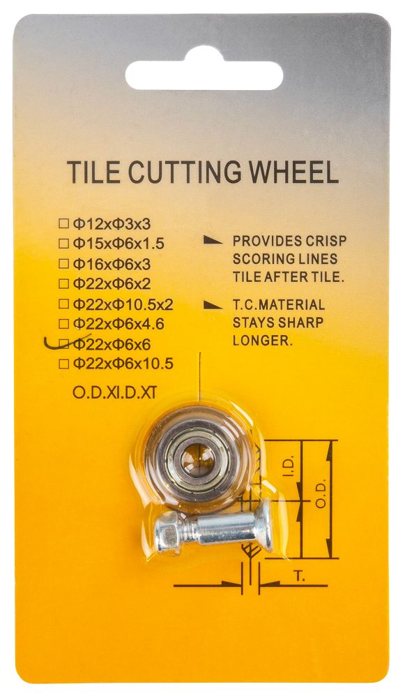 Roata de taiere 22mm, 6mm , Redtechnic RTPRDG0093/0117-OS