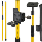 Trepied telescopic pentru nivela laser, inaltime maxima 4 m, Redtechnic RTTPLK0039