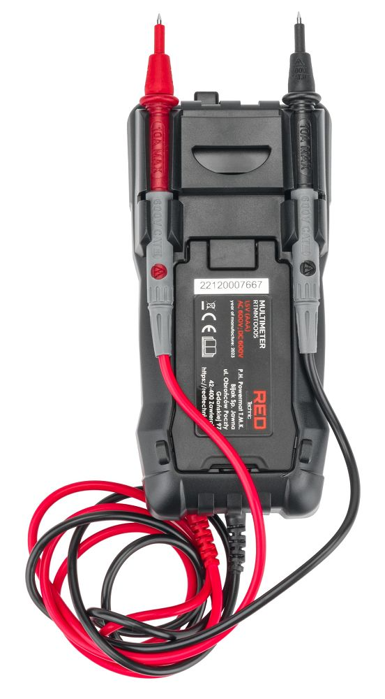 Multimetru digital universal , Redtechnic RTMMT0005 - imaginea 6