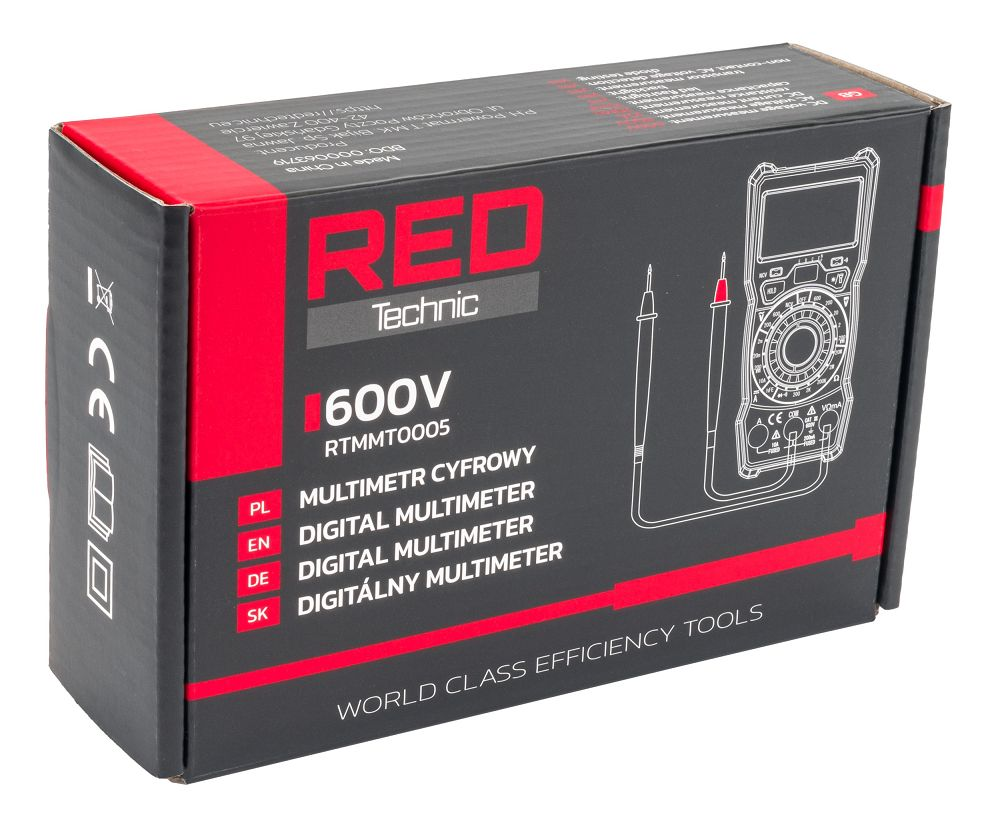 Multimetru digital universal , Redtechnic RTMMT0005 - imaginea 9