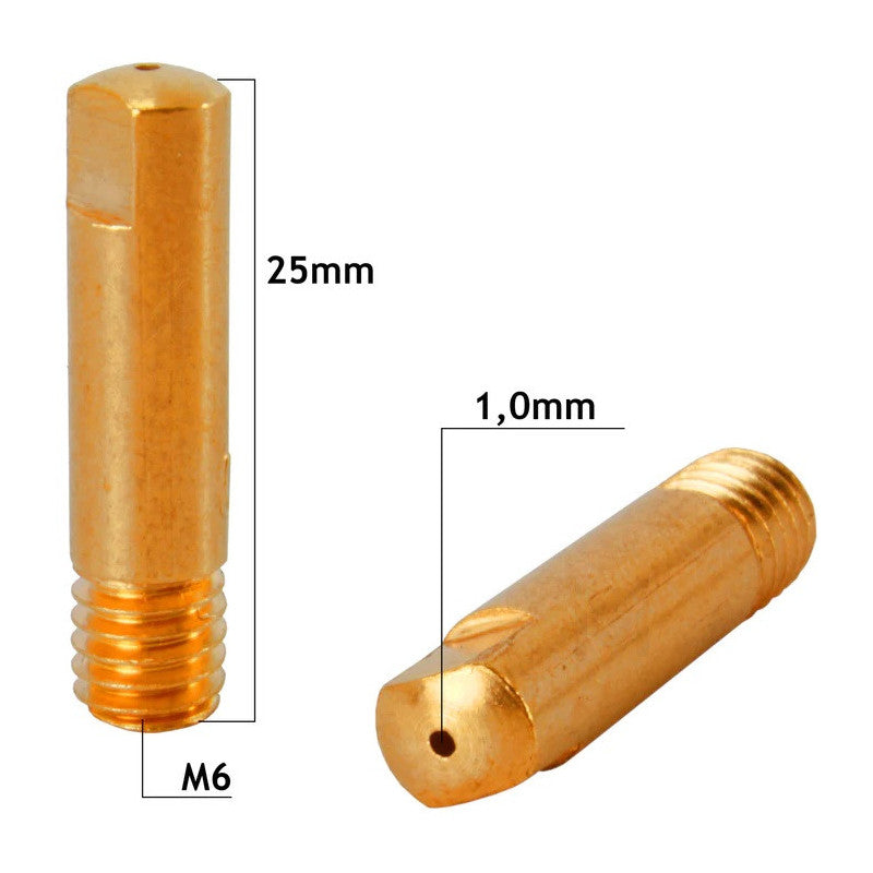 Duza De Contact Sarma De Otel 1 Mm, M6 X 25 Mm