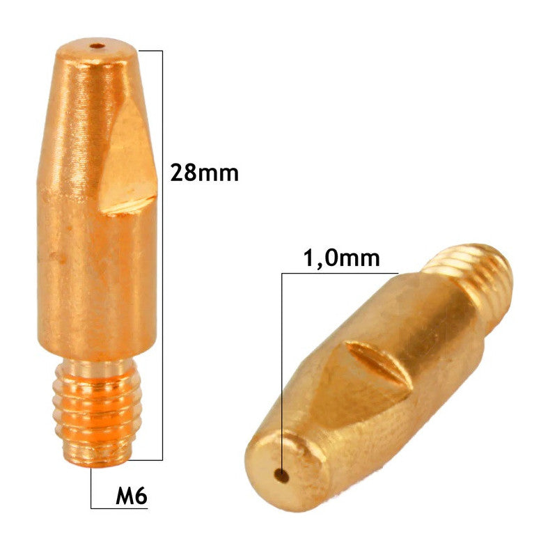 Duza De Contact Sarma De Otel 1 Mm, M6 X 28 Mm