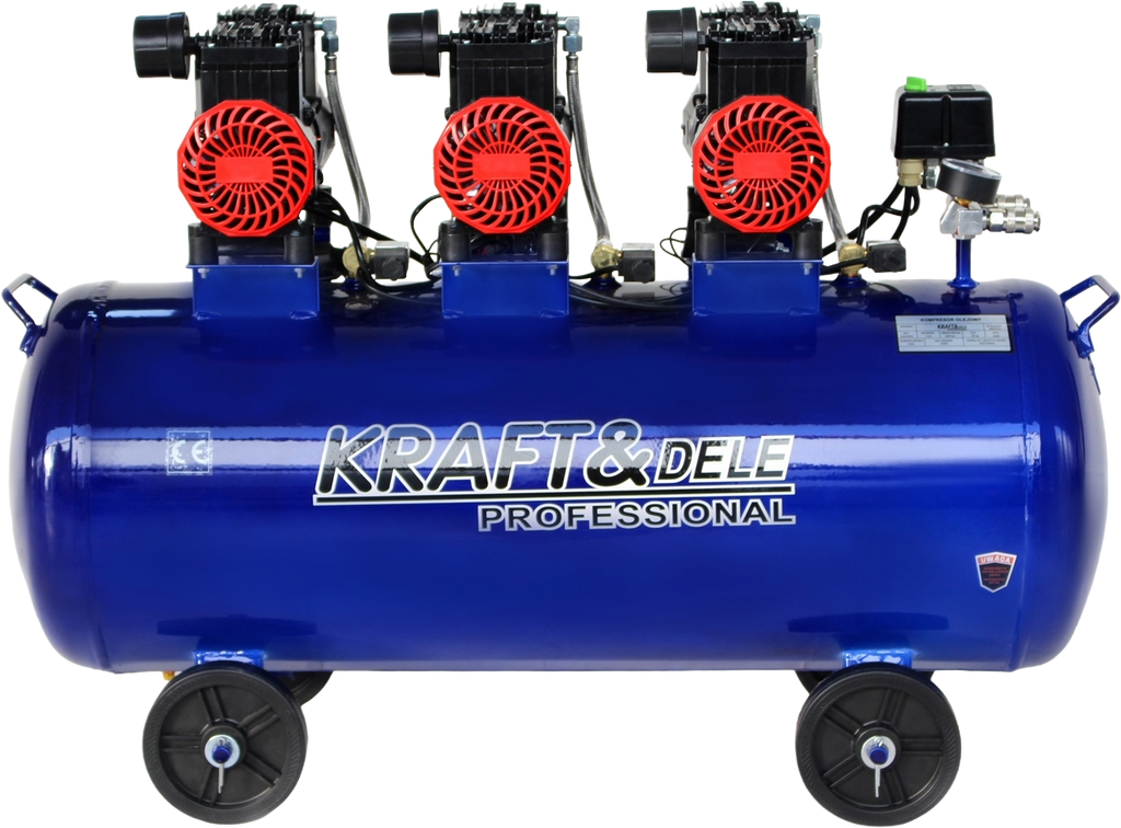 Compresor Aer Fara Ulei 100L, 3 X 1500W , 660l/m , Kraft&Dele KD4094