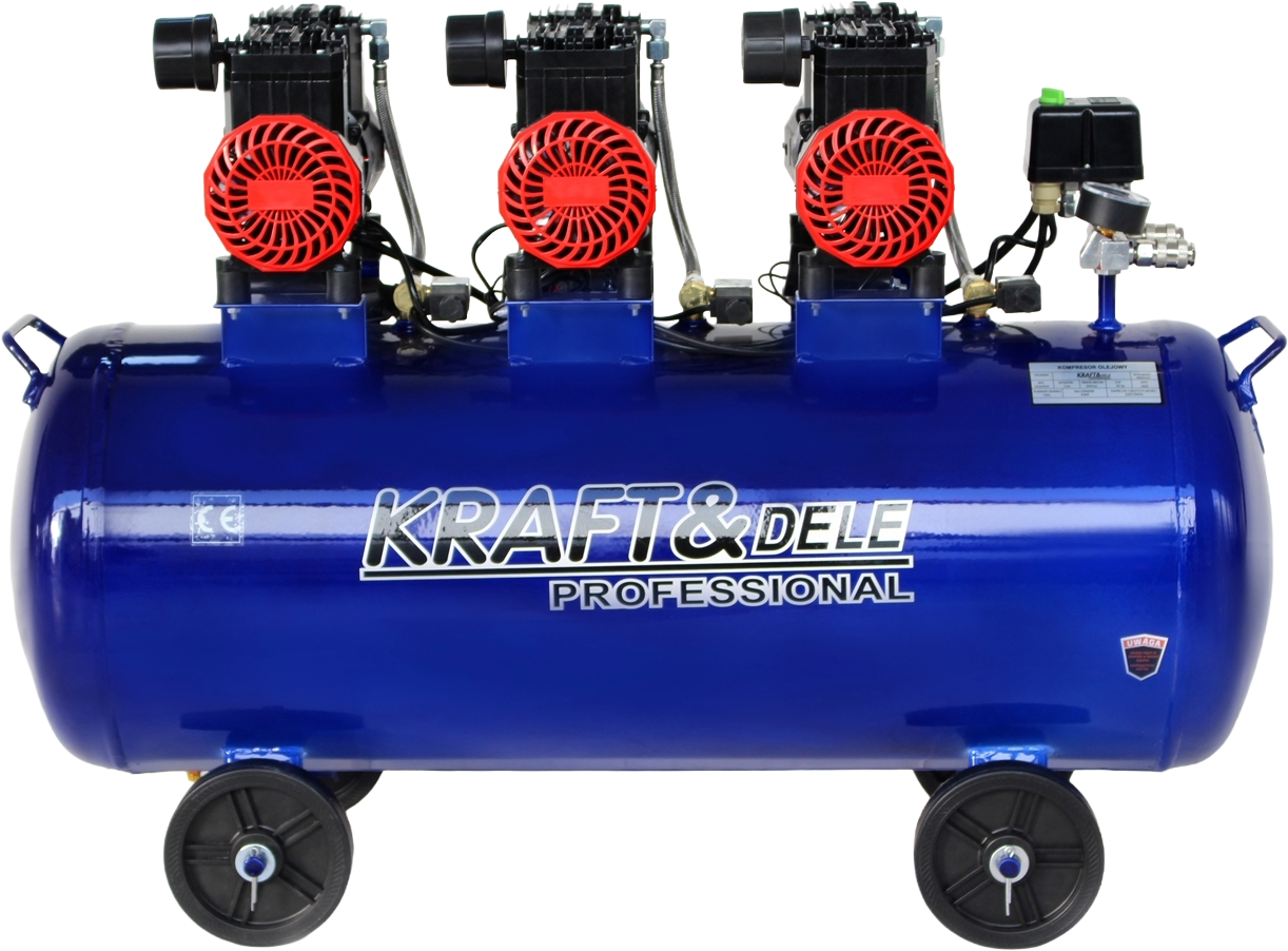 Compresor Aer Fara Ulei 100L, 3 X 1500W , 660l/m , Kraft&Dele KD4094