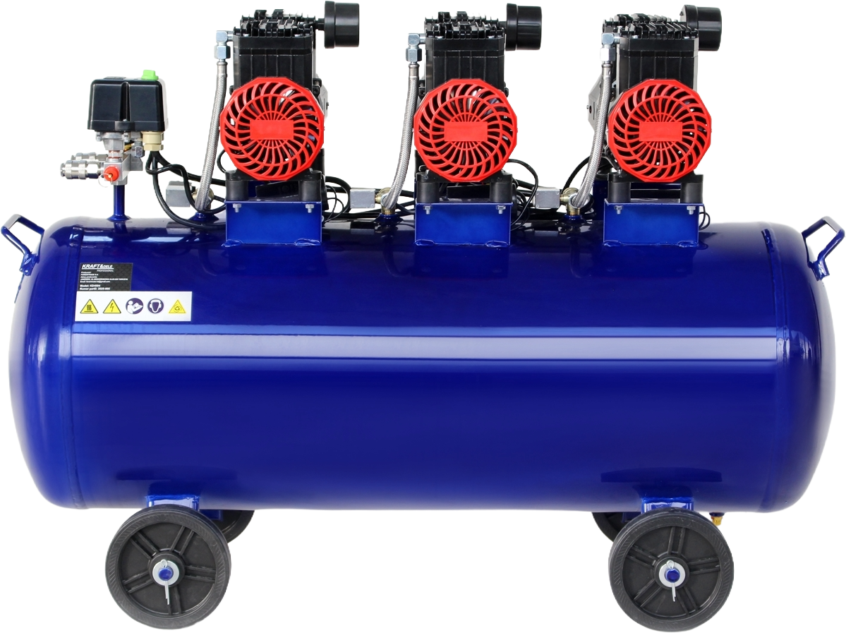 Compresor Aer Fara Ulei 100L, 3 X 1500W , 660l/m , Kraft&Dele KD4094