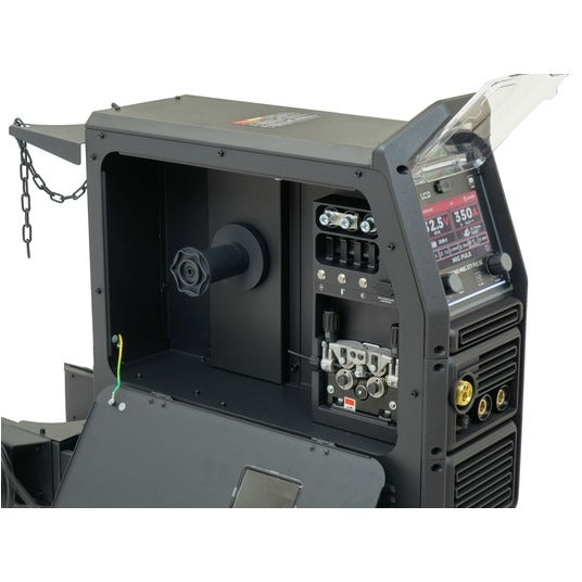 Aparat de Sudura Invertor MIG/MAG Synergic TECNO MIG 377PT PULSE LCD Seria Neagră 4x4 TMIG377PT