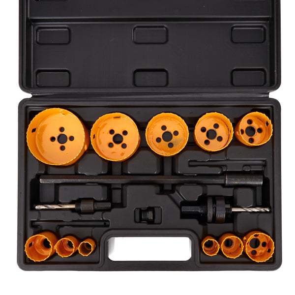 Set carota lemn sau metal 17 buc. 19-76 mm + adaptor KD10758