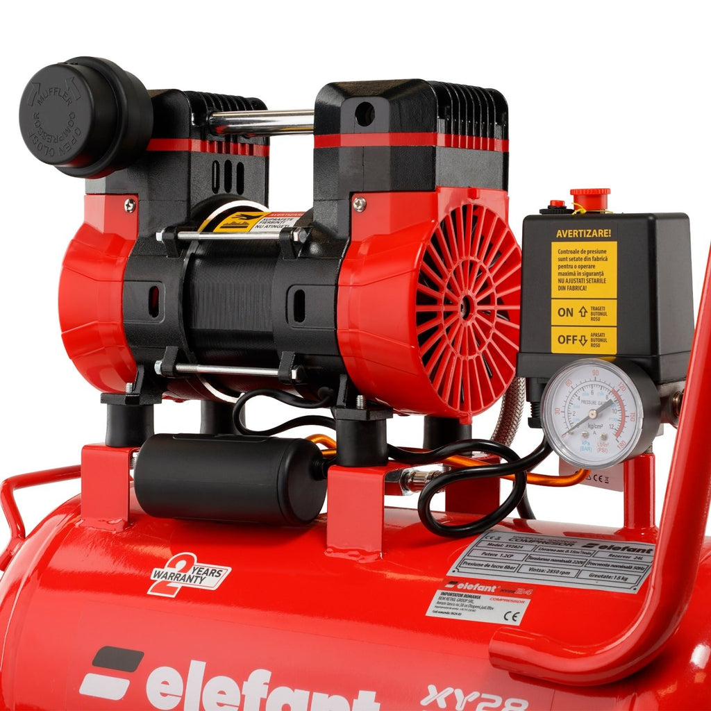 Compresor aer 24L ,900W , 8 bar ,150l/min , XY2824 , Elefant 12385 - imaginea 5