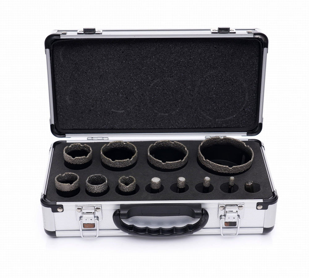 Set carote diamantate in valiza M14 6- 68 , 12 buc , Kraft&Dele KD11227