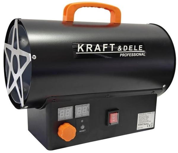Tun de caldura pe gaz 25kw ,display temperatura programabil, cu reductor inclus, Kraft&Dele KD11700