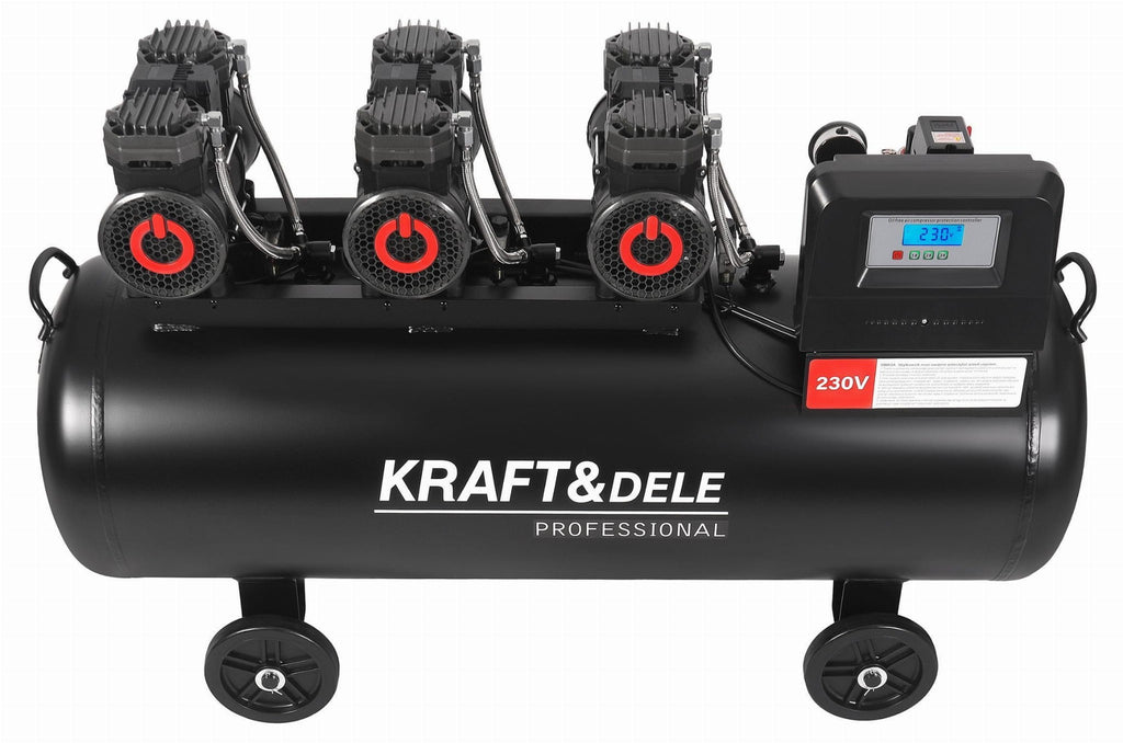 Compresor fara ulei silentios monofazat modulebox inteligent 200L / 2200W x 3,750l/m ,Kraft&Dele KD4084 - imaginea 2