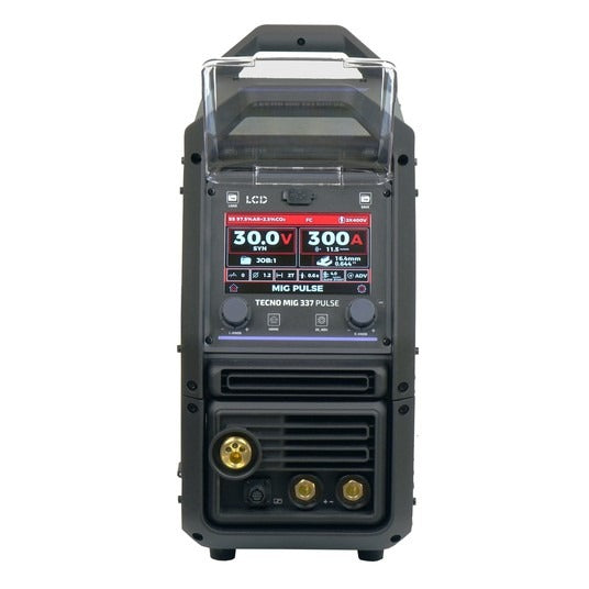 Aparat de Sudura Invertor MIG/MAG Synergic TECNO MIG 337P PULSE LCD Seria Neagră 4x4 TMIG337PV2