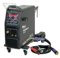 Aparat de Sudura Invertor MIG/MAG Synergic TECNO MIG 377PT PULSE LCD Seria Neagră 4x4 TMIG377PT