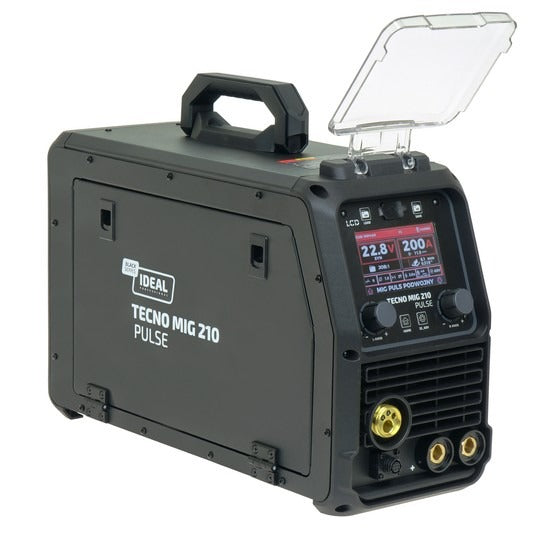 Aparat de Sudura Invertor MIG/MAG Synergic Puls 210A LCD TECNO MIG Seria Neagră 4x4 TMIG210PV2