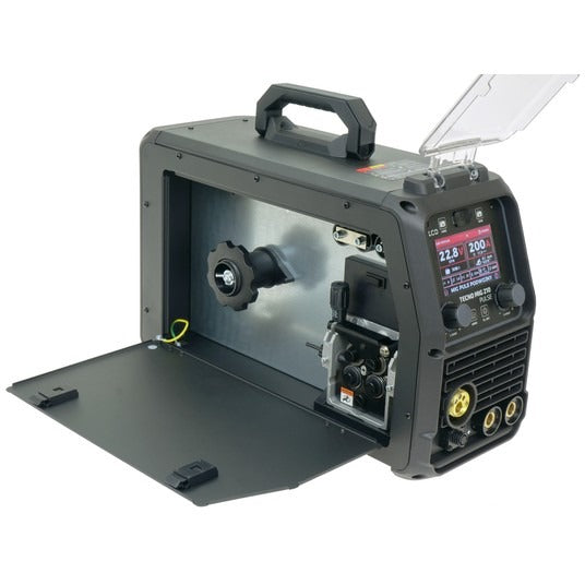 Aparat de Sudura Invertor MIG/MAG Synergic Puls 210A LCD TECNO MIG Seria Neagră 4x4 TMIG210PV2