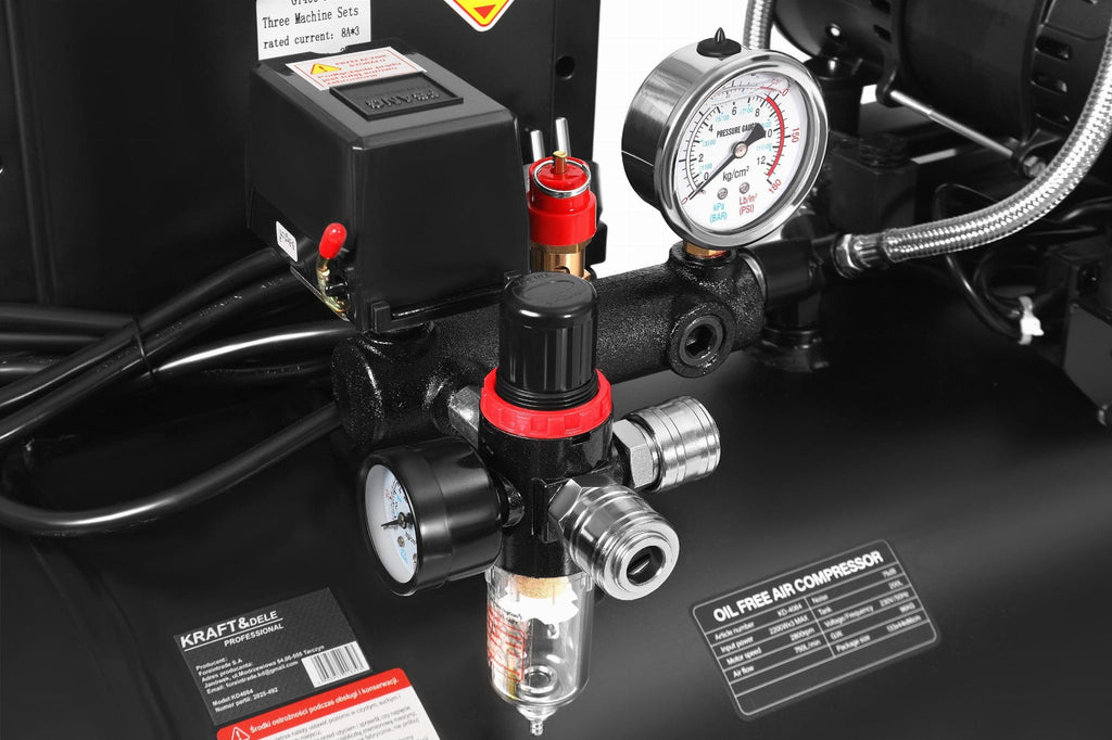Compresor fara ulei silentios monofazat modulebox inteligent 200L / 2200W x 3,750l/m ,Kraft&Dele KD4084 - imaginea 9