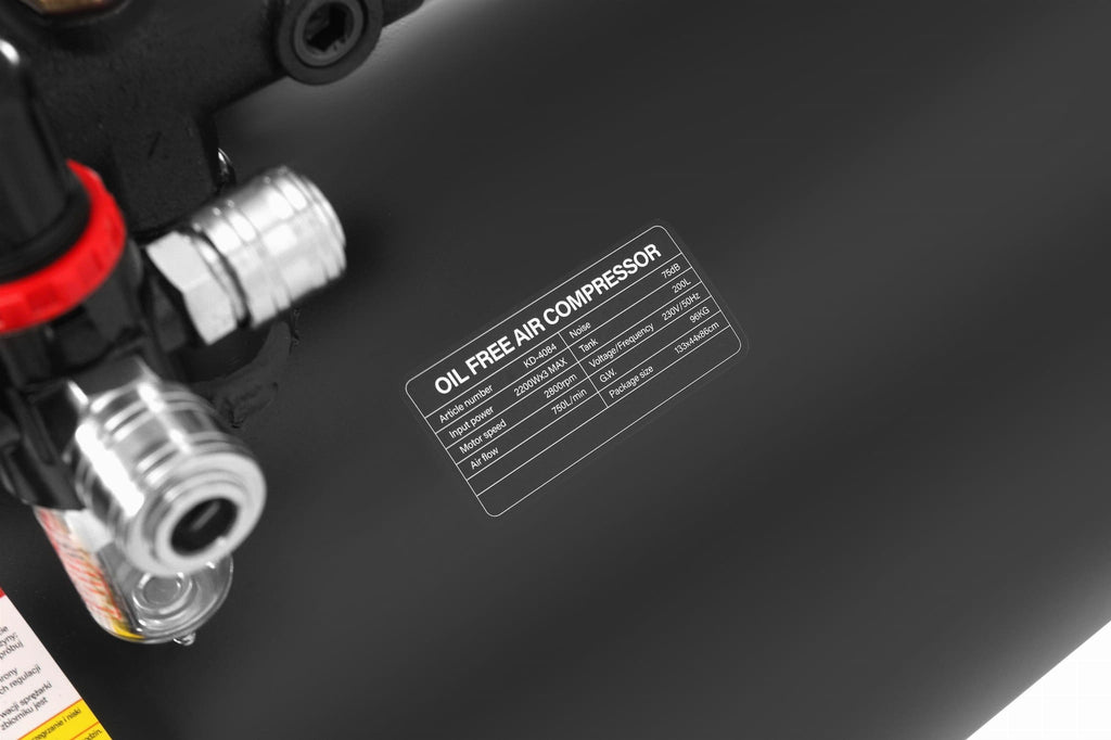 Compresor fara ulei silentios monofazat modulebox inteligent 200L / 2200W x 3,750l/m ,Kraft&Dele KD4084 - imaginea 12