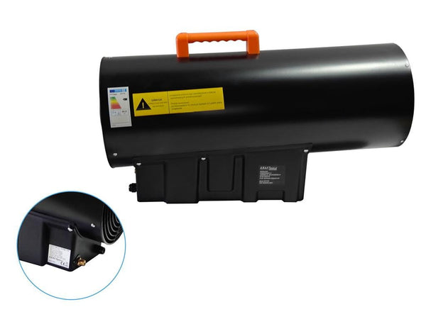 Tun de caldura pe gaz 60kw ,display temperatura programabil, cu reductor inclus, Kraft&Dele KD11702