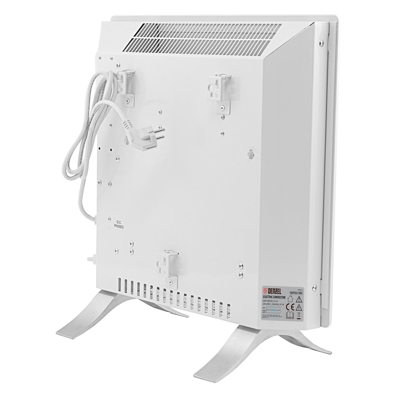 Convector electric OptiPrime-1000, Wi-Fi, touch screen, termostat digital, 1000 W Denzel 981217 - imaginea 5