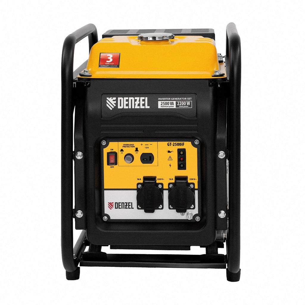 Generator cu invertor GT-2500iF, 2,5 kW, 230 V, carcasa deschisa, pornire manuala Denzel 947047 - imaginea 5