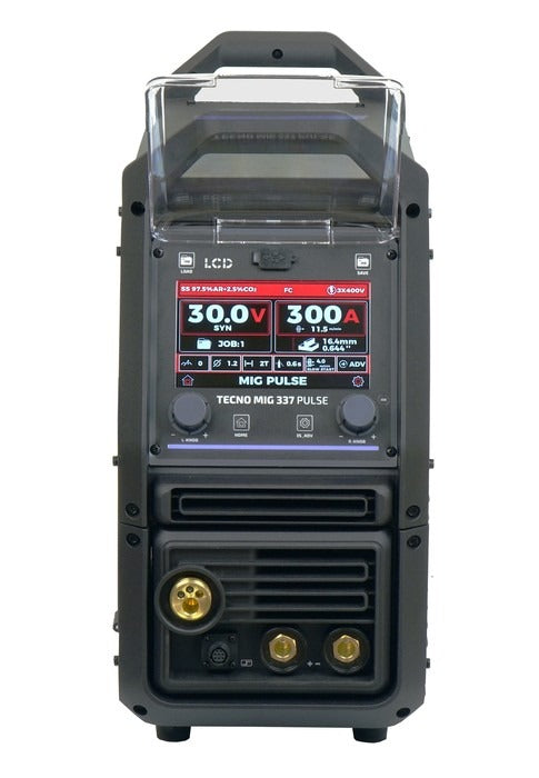 Aparat de Sudura Invertor MIG/MAG Synergic TECNO MIG 337P PULSE LCD Seria Neagră 4x4 TMIG337PV2