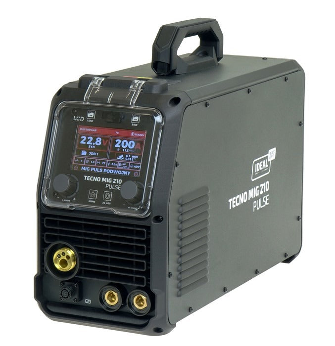 Aparat de Sudura Invertor MIG/MAG Synergic Puls 210A LCD TECNO MIG Seria Neagră 4x4 TMIG210PV2
