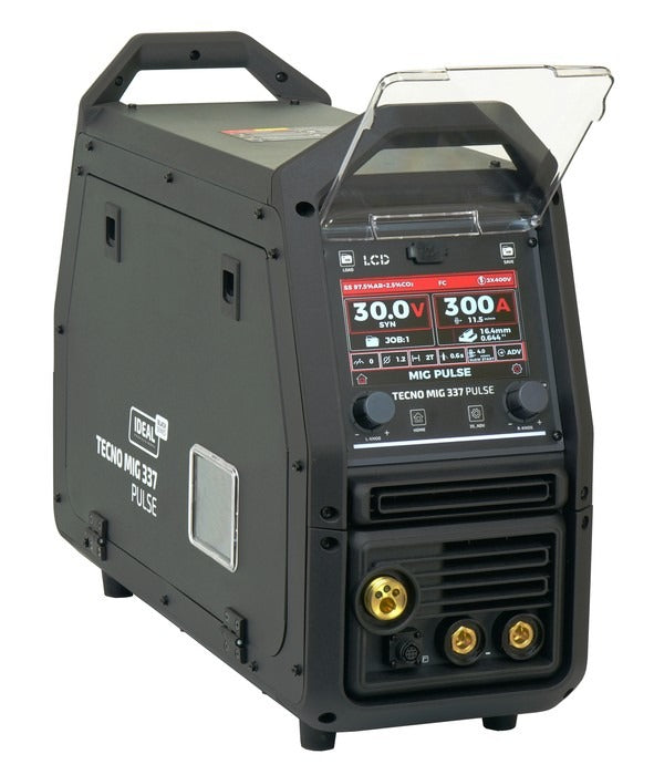 Aparat de Sudura Invertor MIG/MAG Synergic TECNO MIG 337P PULSE LCD Seria Neagră 4x4 TMIG337PV2