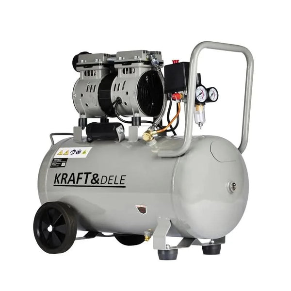 Compresor fara ulei silentios , 50L / 1500W X 1 , 290l/m , Kraft&Dele KD1396