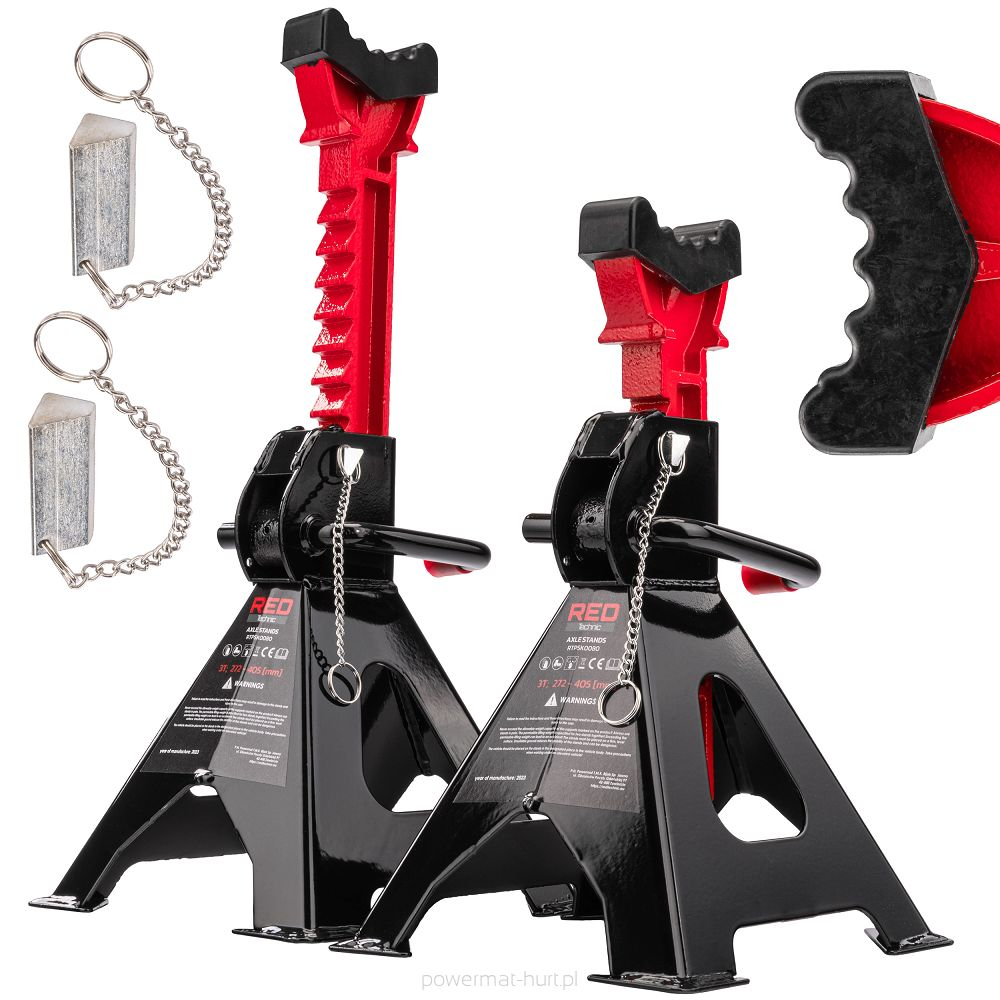 Set 2 capre auto cu autoblocare 3 T, Redtechnic RTPSK0080 - imaginea 8