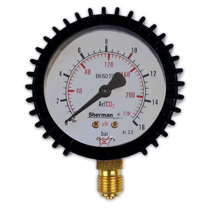 Debitmetru 63mm 32l/min 1/4" CO2/Ar TURBO, SHERMAN GNWP32-1/4CO2