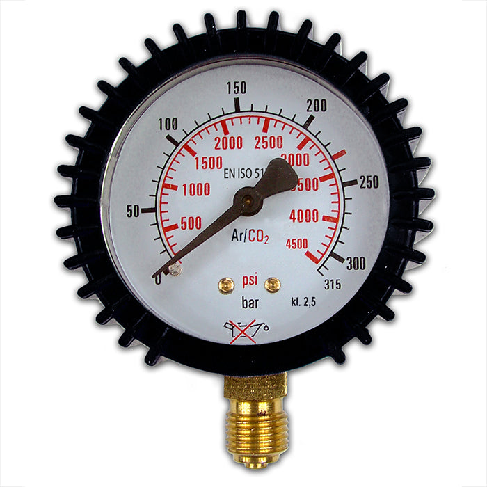 Manometru Reductor Turbo Argon/CO₂ MIX 32l/min M12x1.5 RH, SHERMAN GNWP32-12x15