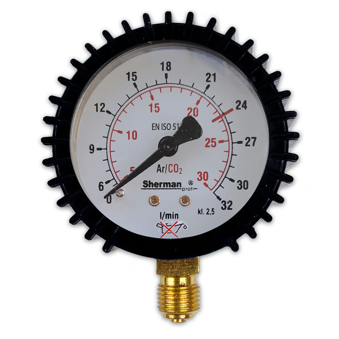 Debitmetru 63mm 32l/min 1/4" CO2/Ar TURBO, SHERMAN GNWP32-1/4CO2