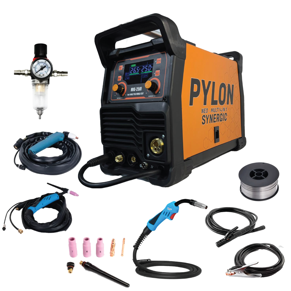 Aparat de sudura NEO MIG 250l MULTI 4 IN 1,MIG / TIG / CUT / MMA , Pylon PYL100