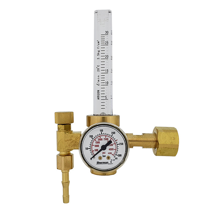 Reductor Presiune Ar/CO2 cu Rotametru 200bar 30l/min, SHERMAN 7812579