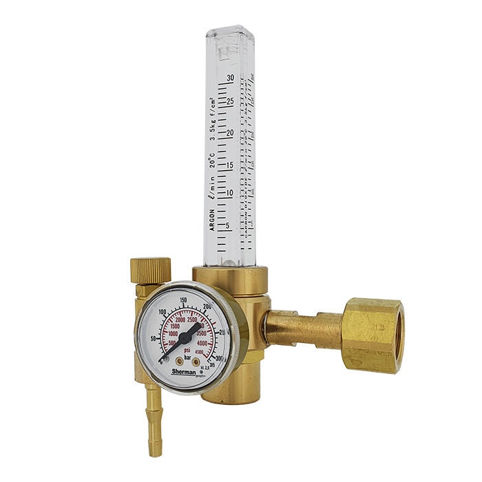 Reductor Presiune Ar/CO2 cu Rotametru 200bar 30l/min, SHERMAN 7812579