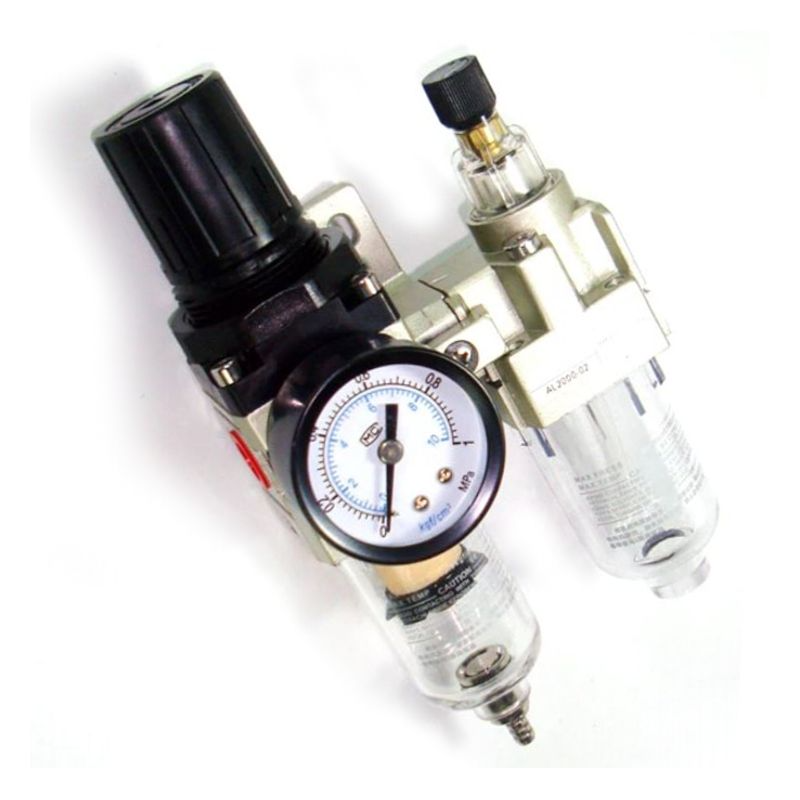 Reductor de presiune aer compresor cu filtru apa si lubrificator, Kraft&Dele KD1496