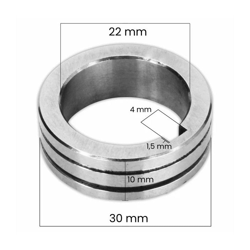 Rola antrenare cu pana pentru sarma aluminiu 0.8- 1.0 mm cod.10055166
