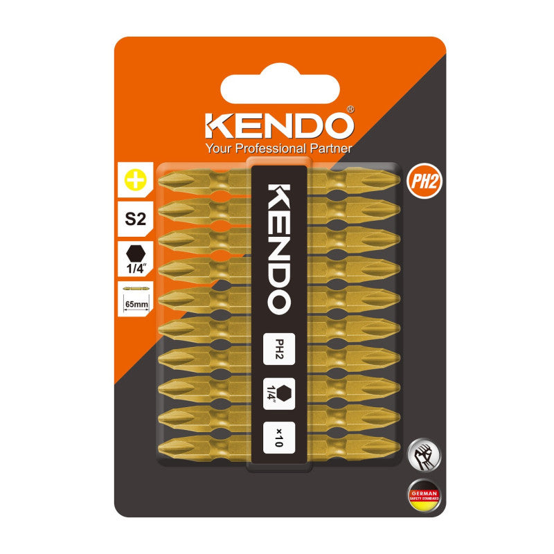 Set 10 Biti De Surubelnita Cu Cap Dublu Ph2 * 65mm