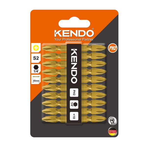 Set 10 Biti De Surubelnita Cu Cap Dublu Ph2 * 65mm