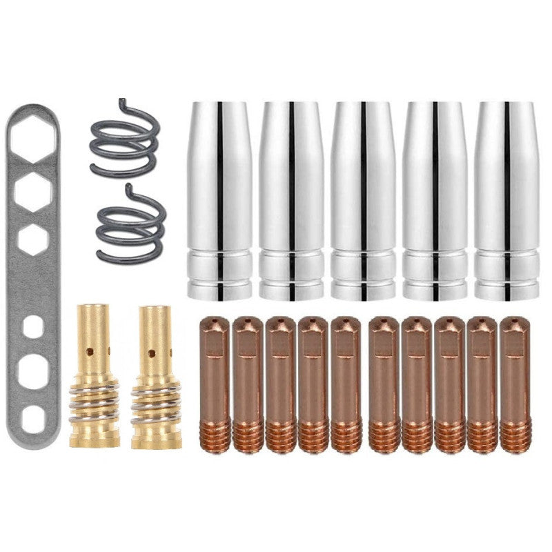 Set 20 Consumabile Pentru Pistolet Fara Euroconector Mig Mag 150a, Intensiv
