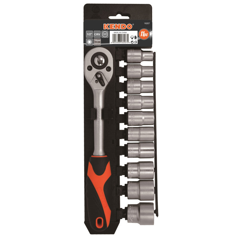 Set De Capete 1/2" Cu Clichet, 11 Buc, Cod 16207