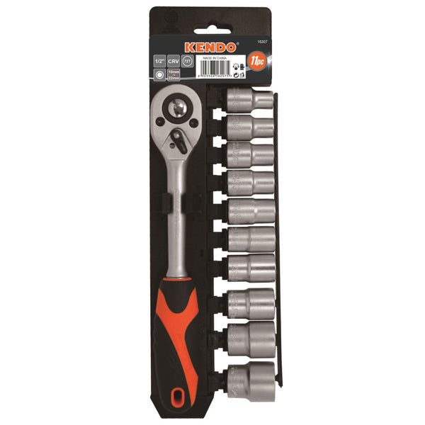 Set De Capete 1/2" Cu Clichet, 11 Buc, Cod 16207