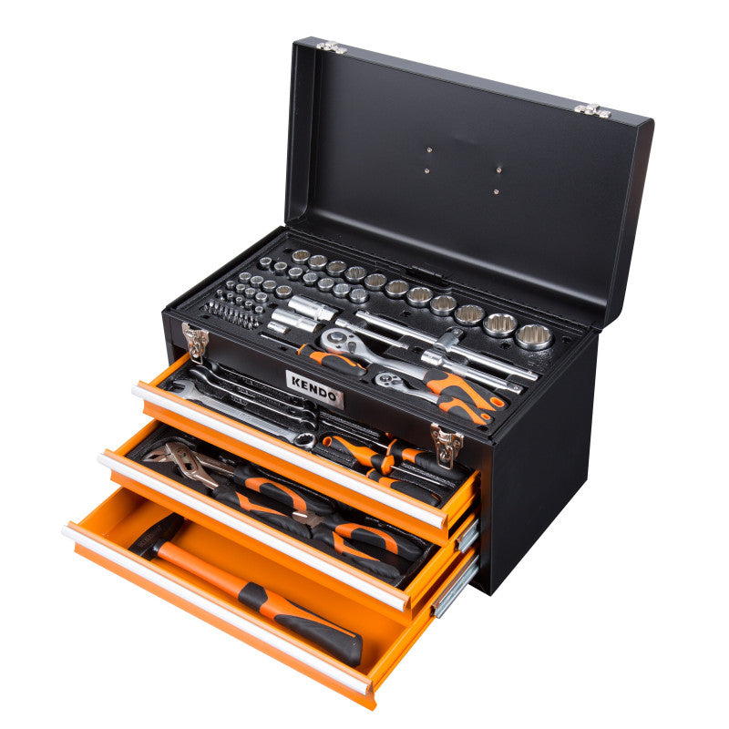 Set De Scule Complet Cu Unitati De Depozitare A Sculelor, Pentru Utilizare In Atelier Sau Garaj, 4 Tavi, 86 Buc