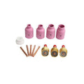 Set Echipare Pistolet Tig-wig Cu Lentile De Gaz Jumbo (13 Accesorii)